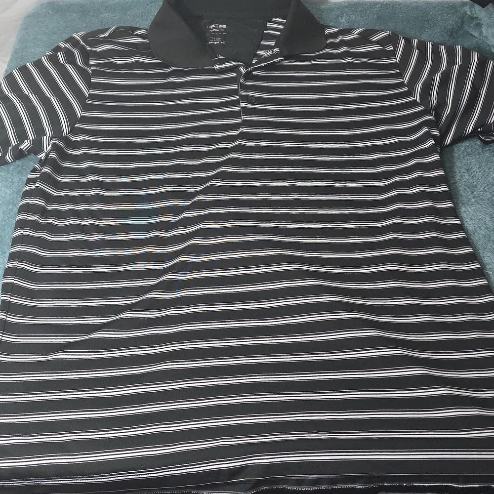 Addiads Golf Black And White Polo Shirt